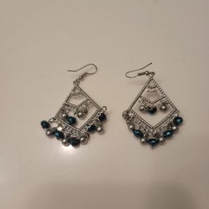 Blue Dangle Earrings